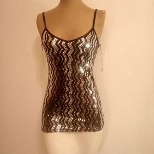 Glamorous Sequin Zigzag Camisole